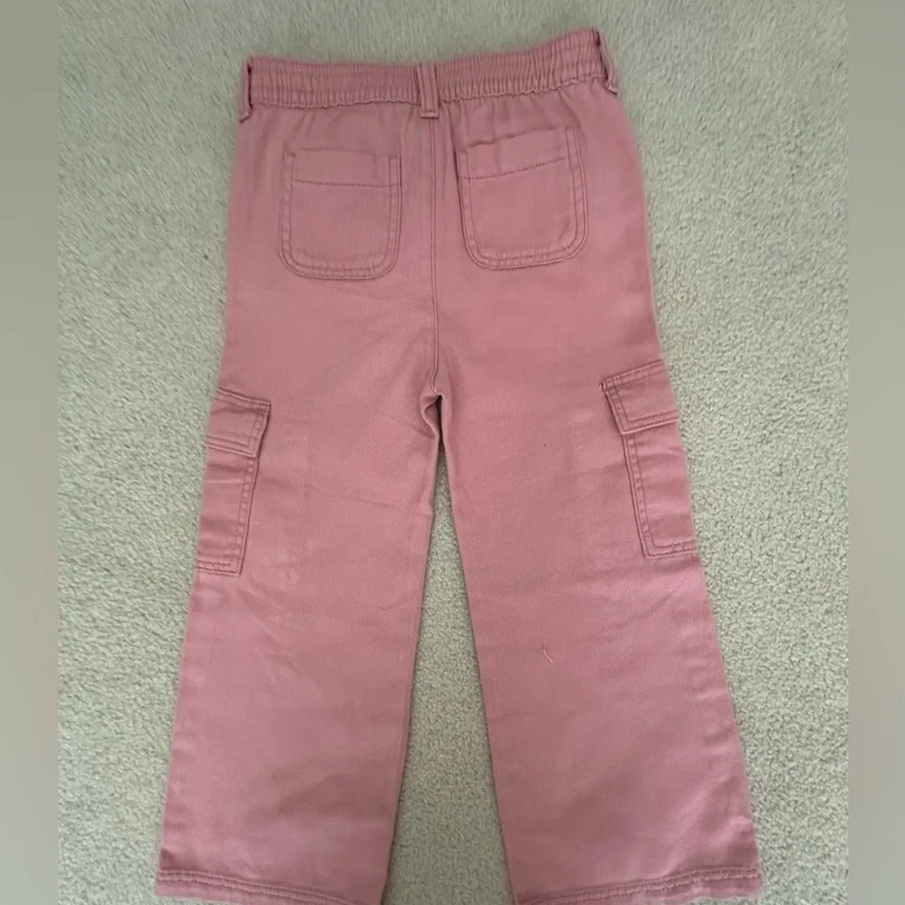 Baggy Cargo Pants For Girls, Soft Pink Sz S (6-7) Like New